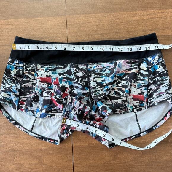 Lululemon | Womens Speed Up Short 2.5 Culture Clash Multi Black Running Athletic - Picture 8 of 8